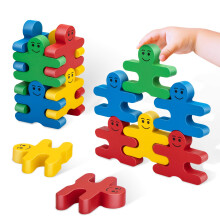 Montessori Toys for Toddlers Wooden Building Blocks Educational Stacking Set for Ages 2 3 4
