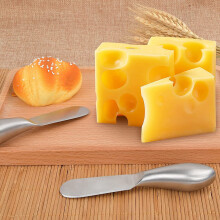 Couteaux à Beurre en Acier Inoxydable, Saupoudreuse à Beurre et Couteau à Fromage avec PoignéE pour éTaler le Beurre au Fromage