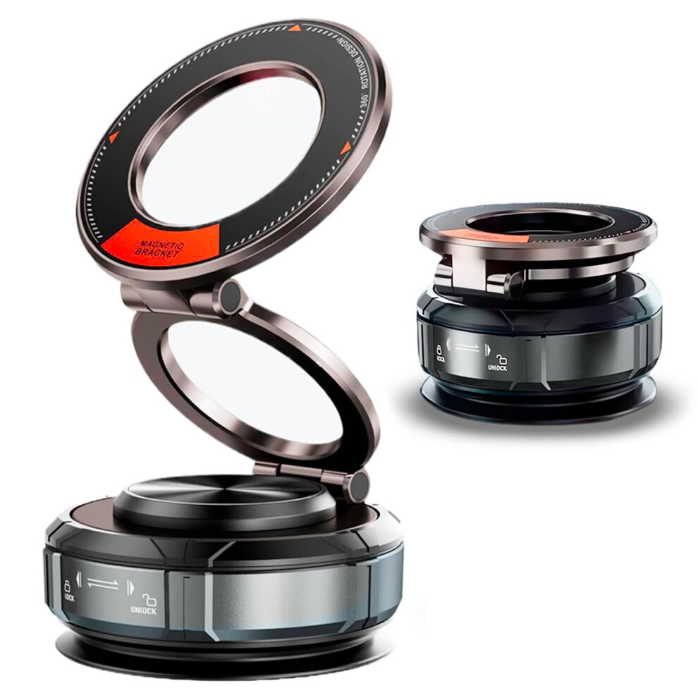 Magnetic Car Phone Mount For Iphone And Android, Magsafecompatible Holder With Strong N52 Magnets And 360 Adjustable Vacuum Suction 9073542686217