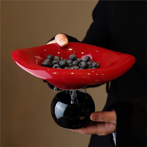Pedestal Fruit Bowl - Elegant Ceramic Fruit Dish Holder for Dining & Wedding 1