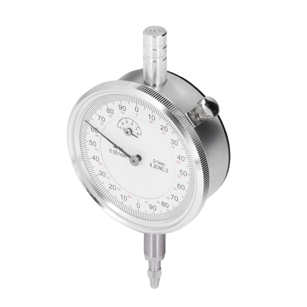 Aluminum Alloy Dial Indicator Gauge 0-1Mm Range 0.001Mm Accuracy For Measuring 7901390490156
