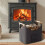 1pc Extra Large Foldable  Firewood Basket, Heavy Duty with Reinforced Handles - Multi-Use Storage 3