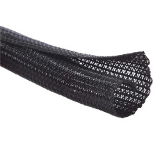 Cable Management Sleeve 13mm x 3m Black Split Wire Loom Tubing for USB Power TV Computer Auto