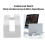 Vertical Laptop Stand Adjustable Acrylic Holder for Desk, Space Saving Docking Station Organizer 2