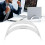Vertical Laptop Stand Adjustable Acrylic Holder for Desk, Space Saving Docking Station Organizer 4
