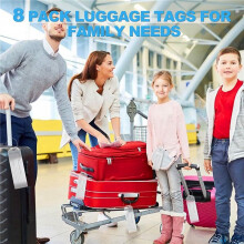 Luggage Tags, 20 Pack Suitcase Tags, Cruise Luggage Tag Holder, Cruise Luggage Tags, Luggage Labels, Cruise Luggage Tag