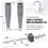 Bathroom Sink - Stoppers with Brushed Finish, Fits Most - Drains, 2+2 Pack Replacement Kit 6