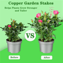 16-Pack Electroculture Copper Gardening Antenna - Pure Copper Wire, Copper Garden Stakes for Growing Plants (12 Inch)