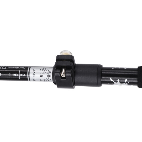 Ultra Light 5 Fold Curved Handle Trekking Pole, Black Outdoor 1