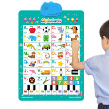 Talking Alphabet Chart with Interactive Audio Learning and Numbers Poster for Kids Preschool