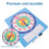 Teaching Clock with Dry Erase Board, AnalogDigital Learning Clock for Kids Classroom Practice 4