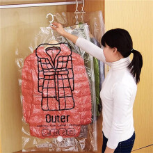 5 Bolsas de Vacío Colgantes para Organizar Ropa, A Prueba de Polvo, para Guardar Ropa Al Vacío, Bolsas de Compresión para Armarios y Colchas L