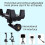 Tripod Monopod Universa Holder Mount,Stand Compatible with 7"- 15" Tablets ,4"-7"Folding Screen/Straight Panel Phone 2