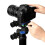 GD3WH CN 3-Way Geared  Magnesium Alloy Panoramic Tripod  for DSLR Camera Precise Three-Dimensional PTZ 3