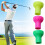 Golf Ball Suction Retrievers Cup Ergonomic Design For-Yellow 3