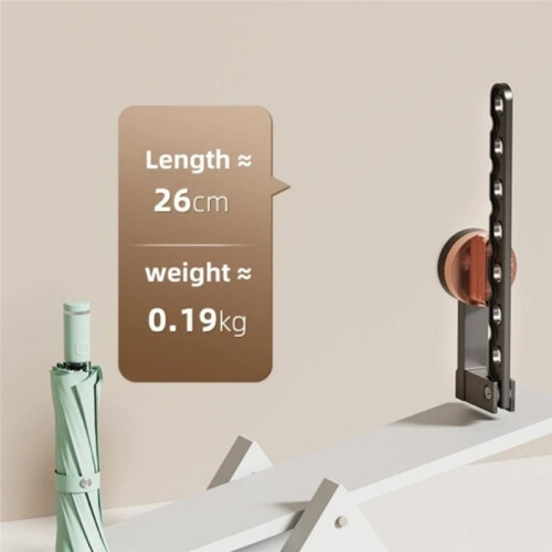 Aluminium Foldable Wall Clothes Rail with 90 Rotation, Ideal for Laundry and Balcony Use 1