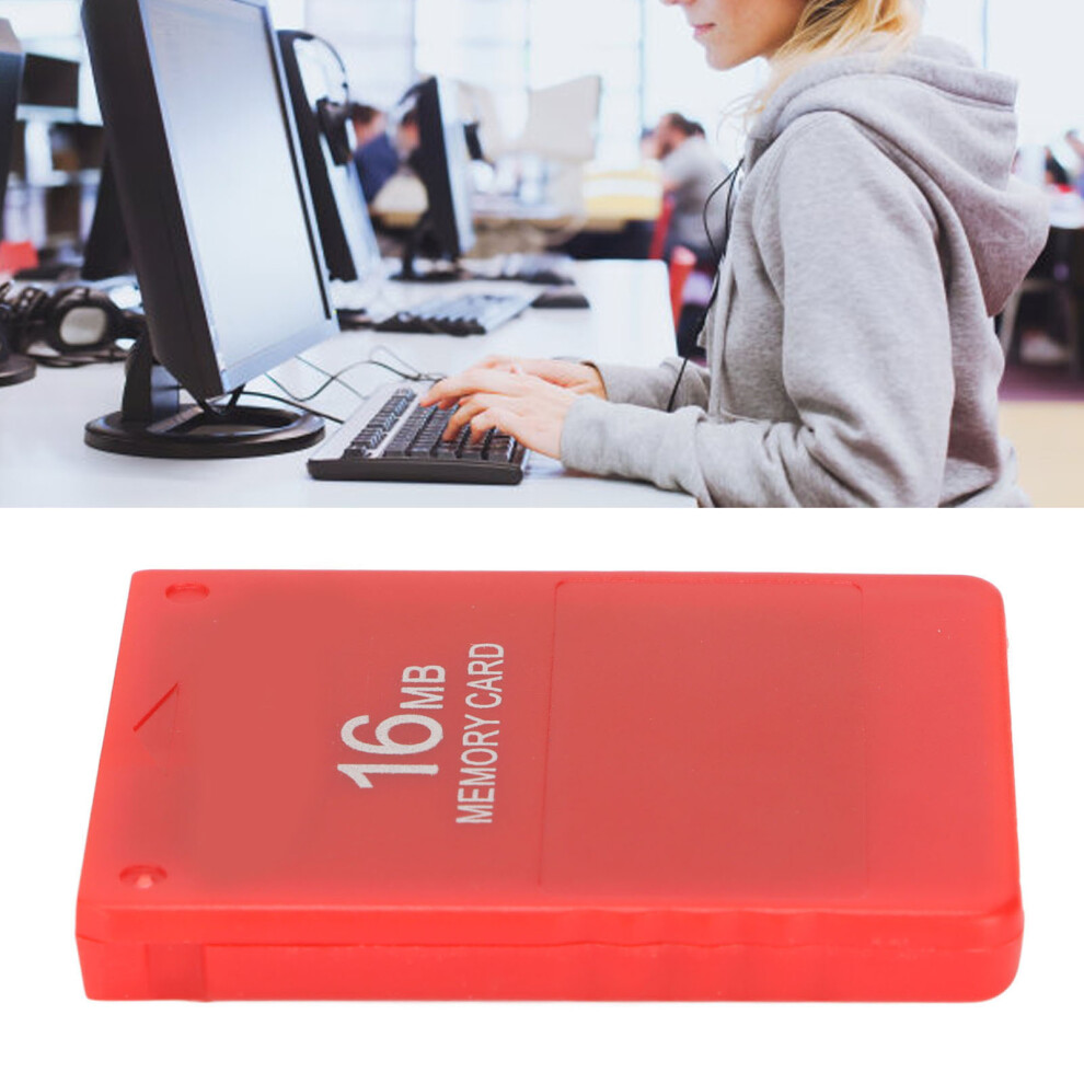 16Mb Durable Ps2 Memory Card With High-Speed Portable Storage Red 7901390491276