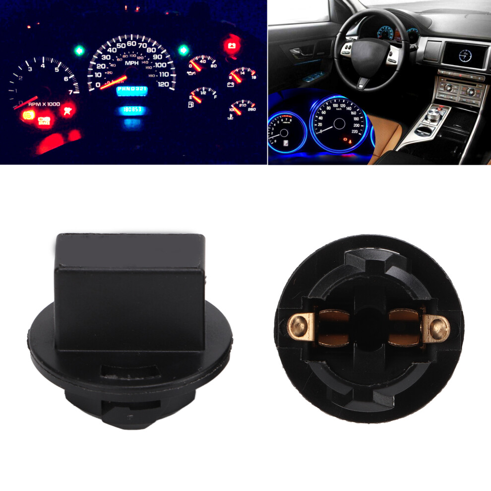 2Pcs T10 12V Wedge Bulb Sockets - Twist Lock For Instrument & Interior Light 7631390491401