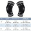 2PCS Ergonomic Knee Stabilizers Flexible Knee Wrap for-Black L 5