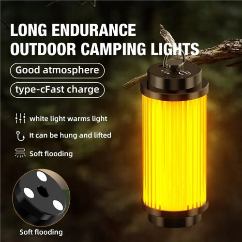 USB Rechargeable Camping Lanterns Outdoor Tent Lamp Powerful  LED Flashlights Camp Light 2