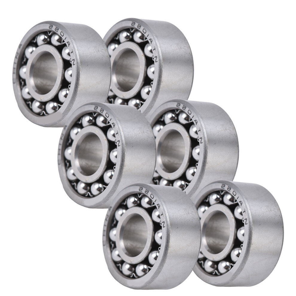6Pcs Self Aligning Ball Bearings 2201, 10-17Mm Inner Diameter, Double Row 8751390491825