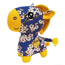 Chinese Year Horse Plush 2026 Zodiac Pendant Dark Blue 16cm Festive Decoration Gift