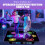 LED Bluetooth Dance Mat for Kids with Interactive LED Arrows, 8Key Rechargeable, Music Sync 2