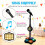 Wireless Karaoke Microphone with Bluetooth, LED Lights, Echo Effects and Adjustable Stand for Kids 3