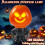 Halloween Talking Pumpkin with Projector Lights, Interactive Singing Figurine for Party Decor 2