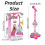Kids Karaoke Machine with LED Lights, Adjustable Wireless Microphone, Bluetooth for Singing 3