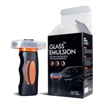 Car Windshield Cleaner 180ml Glass Oil Film Remover with Cleaning Brush for Clear Vision and Safe Driving