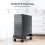 Adjustable PC Tower Stand with Locking Wheels, Stable Rolling CPU Holder for Gaming Desktop 4