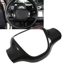Carbon Fiber Style Steering Wheel Cover Trim for Mercedes Benz Smart 2009-2015