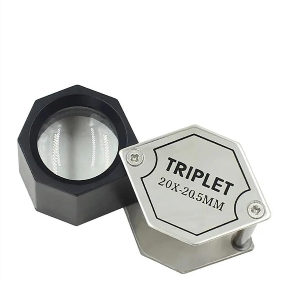20X Foldable Jewelry Loupe  Magnification Pocket Magnifier for Coins and Gemstones