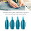 Aluminum Alloy 4PCS Sewing Thimbles Ergonomic Safe Practical Hand Sewing Tools 4