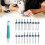 18Pcs Double Needle Sewing Set, Stainless Steel, Blue Threader 15