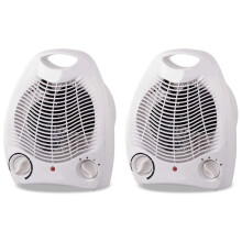 2X 2000W Ventilador Eléctrico Calentador de Habitación 220V Calentador de Espacio Eléctrico Enchufe de la EU