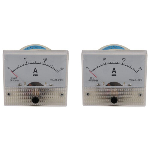 2X 85C1-A  Medidor de Amperios Analógicos Medidor de Panel Medidor 30A