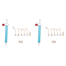 2X Jewelry Tool Water Oxygen Welding Torch with 5 Tips Jewelry Hydrogen Equipment Goldsmith's Tools