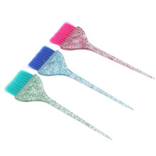 3 Stück transparente Haarfärbe-Pinsel mit langen Griffen für Salon und Barber-Shop