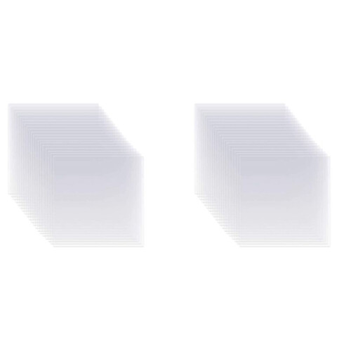 Folhas de EstêNcil de 40 Unidades Transparentes de Mylar Folhas de Material de EstêNcil em Branco de 12 Polegadas