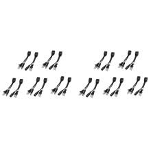 20PZ (10Pair) POE Splitter POE POE Cable Adapter Tape Screened 5V 12V 24V 48V Power Supply Cable 5.5X2.1mm