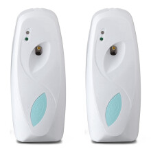 2X Luft Erfrischer SprüHen Automatischer Badezimmer Zeitgesteuerter Luft Erfrischer Spender Ein Der Wand Montiert, Automatischer Duft Spender für zu