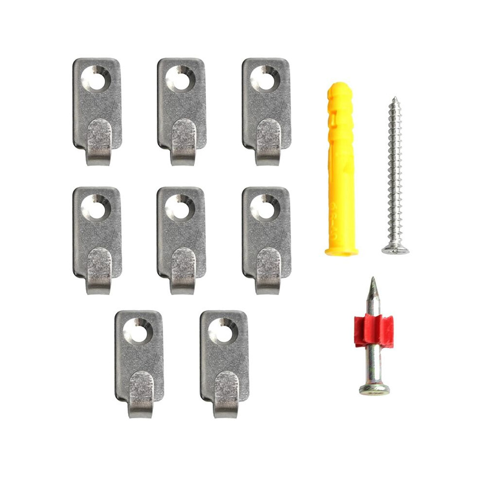 12Pcs Wall Mount Hooks, Stainless Steel Hook, Heavy Duty Single Hole Hanger, Hook J Shape 6034203296537