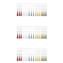 45 PCS Rectangle Acrylic Bookmark Blank Clear DIY Unfinished Book Markers with Colorful Tassels Ornaments Crafts Decors