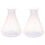 2X 500Ml Clear Plastic Laboratory Chemical Conical Flask Storage Bottle 1