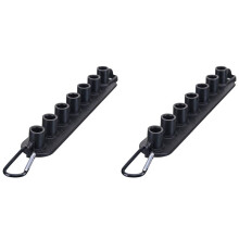 2X Pressure Washer Nozzle Holder, Holds 7 Nozzle Tips with 1/4 Inch Quick Connect(Without Nozzles )