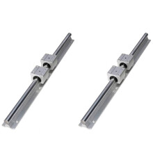 Linear Rails and Bearings,2Pcs Linear Guide Rail 500mm +4Pcs Linear Bearing 12mm Slide Blocks SBR12UU
