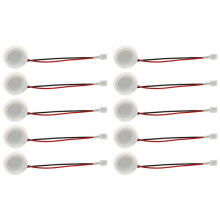 10 Pcs 20mm 1.7Mhz Ultrasonic Mist Maker Fogger Ceramics Discs with Wire and Sealing Ring Humidifier Accessories