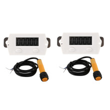 2X LCD Digital 0-99999 Counter 5 Digit Gauge + Proximity Sensor with Magnetic